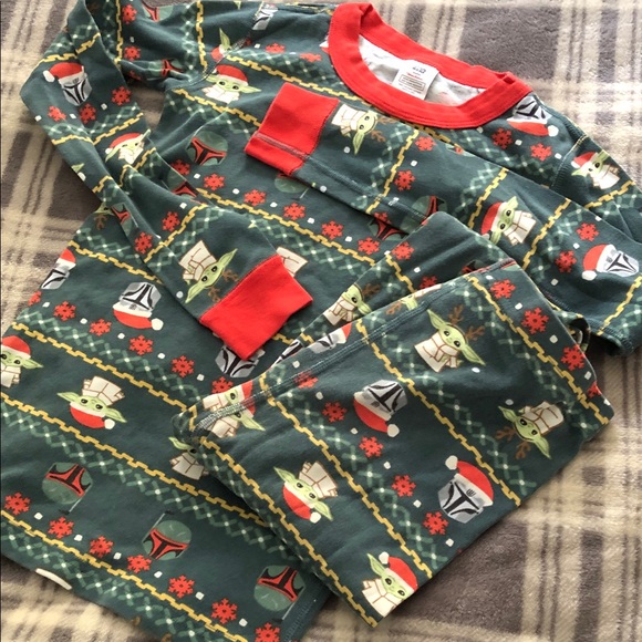 Star Wars Kids Pajama Set by Hanna Andersson size 10 - Green and Red - Picture 4 of 9